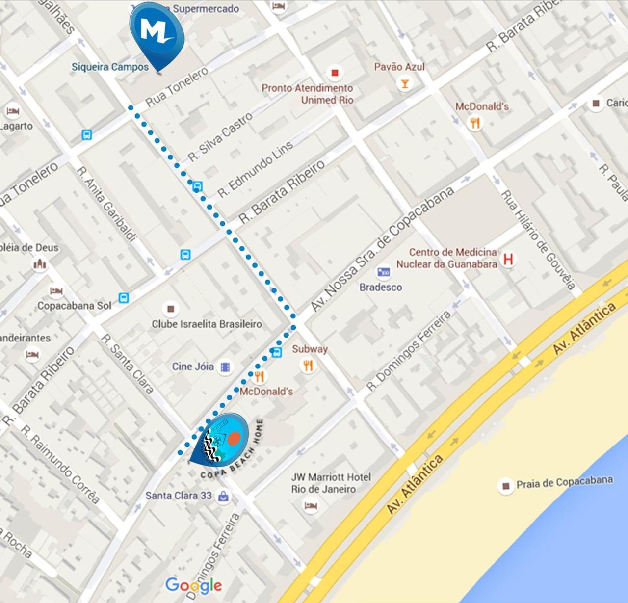 Copa Beach Home - Copacabana Posto 4 Quadra Da Praia Rio de Janeiro Eksteriør bilde